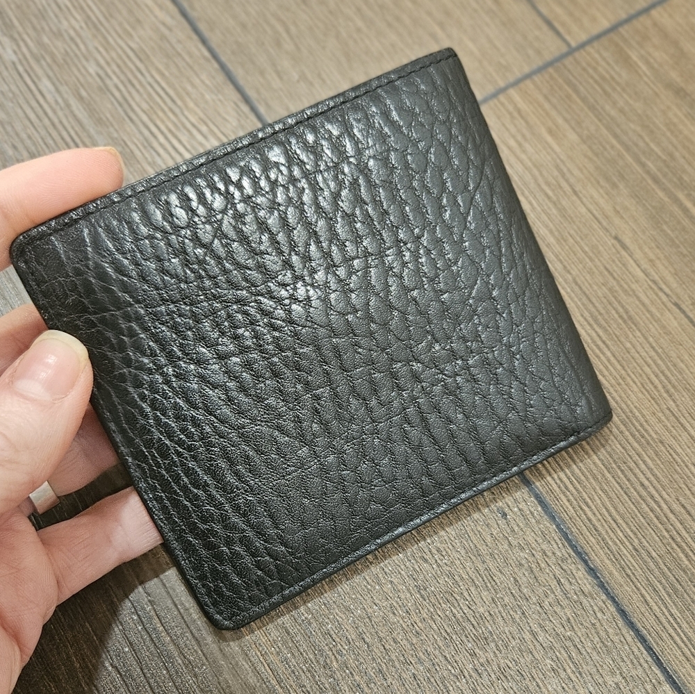 BURBERRYS Vintage Black Leather Bi-Fold Wallet | Mint Condition - Picture 12 of 16